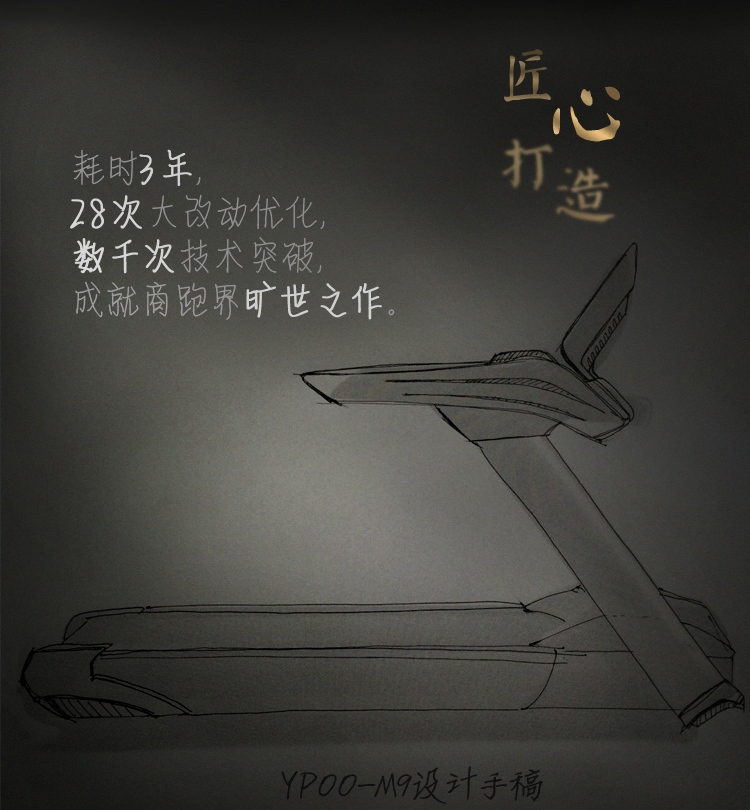 易跑M9純商用跑步機(jī) 交流電動高端智能靜音大型健身房專用跑步機(jī)